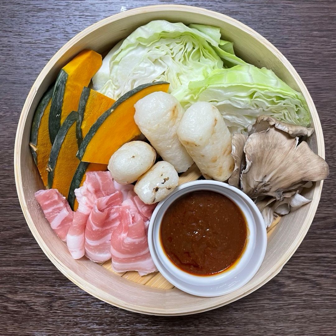 【アリオ倉敷】せいろ料理と合わせてあたためて食べるソース_dw8pE8