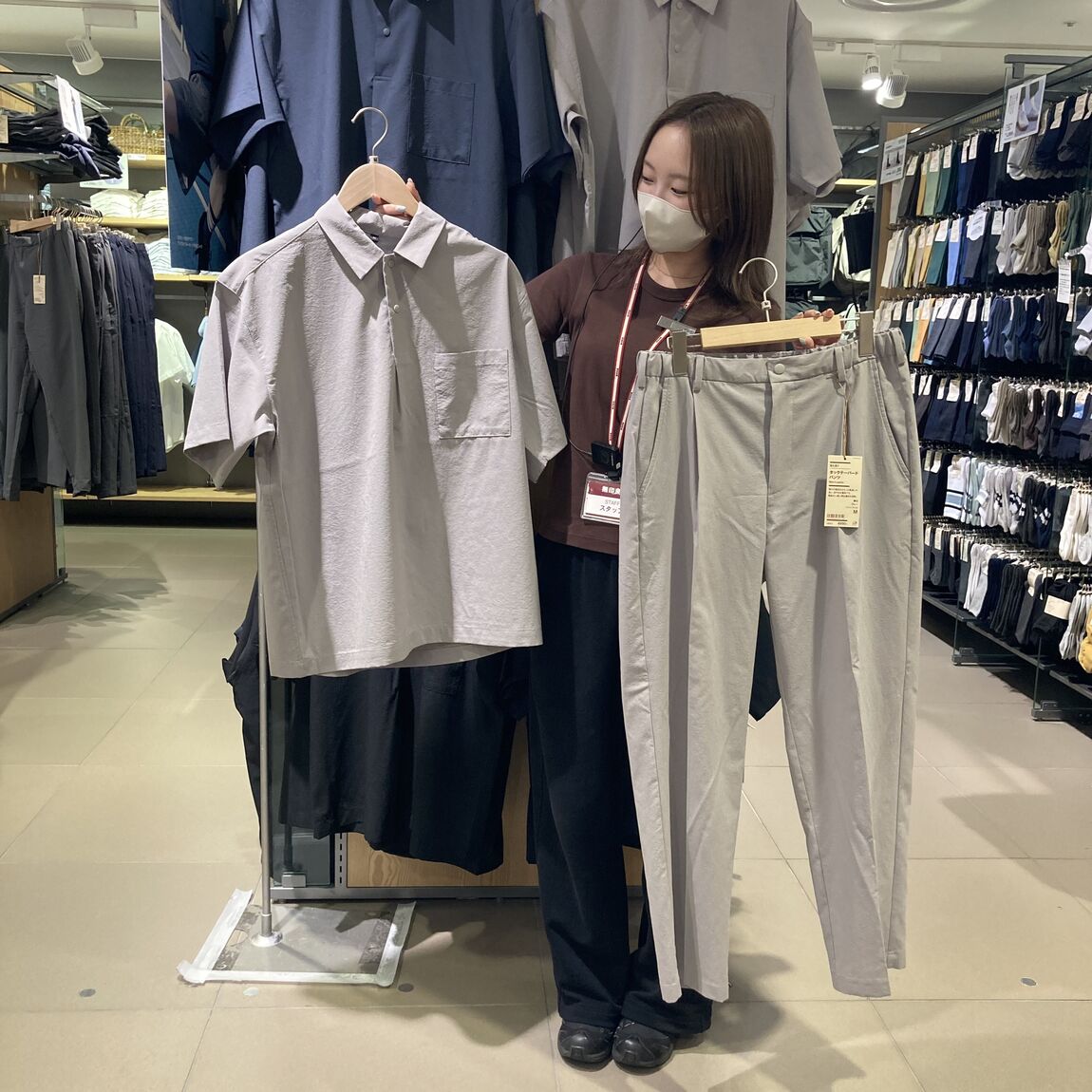 紳士　風を通すパンツ