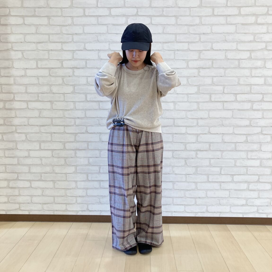 【泉中央セルバ】フランネル　ルームロングパンツ