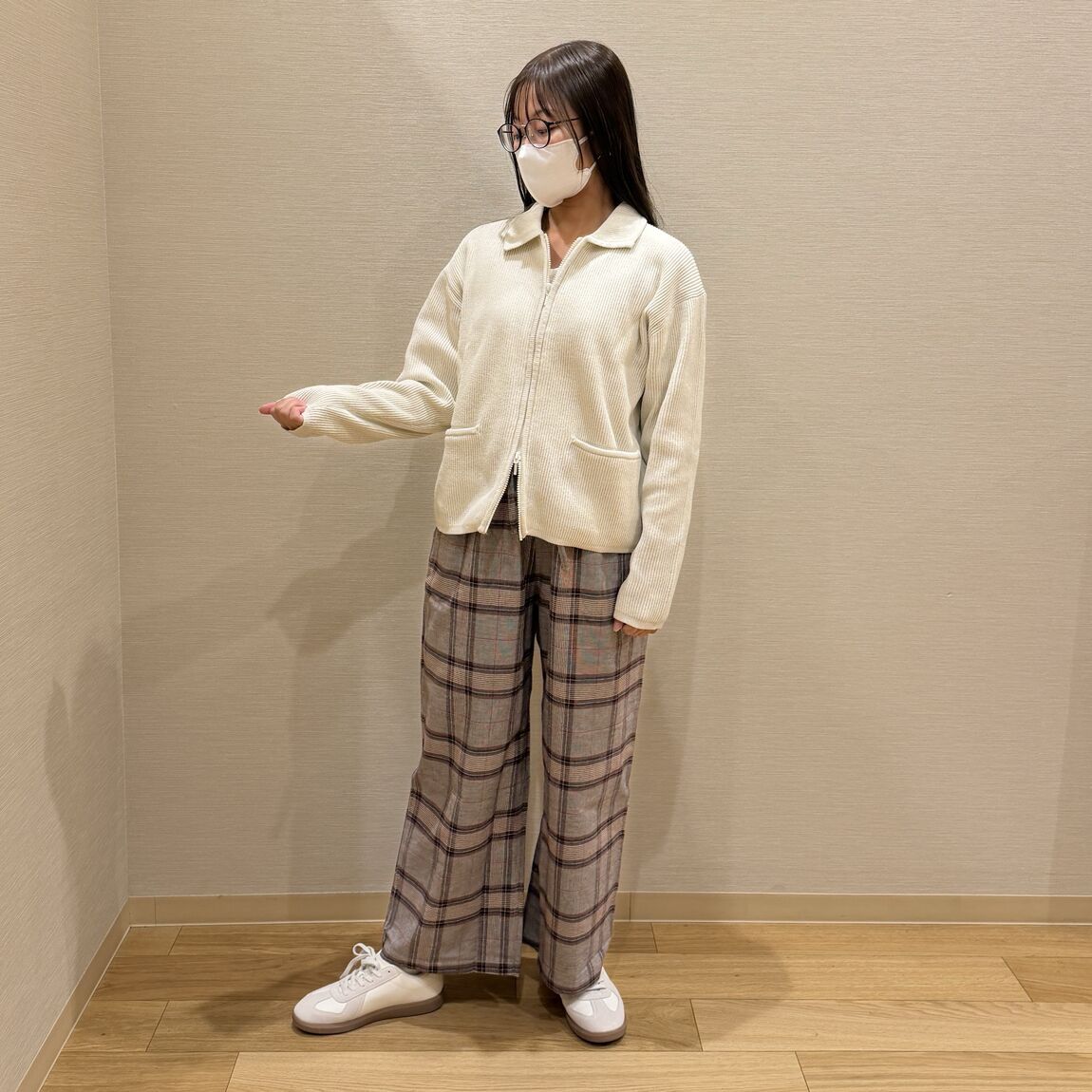 【リヴィン田無】肌寒い季節に合わせた起毛素材のフランネルルームロングパンツ_D6jRbR