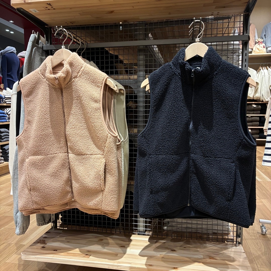 【ららぽーと堺】軽くて暖かい！寒い冬に重宝するボアフリースベストのご紹介