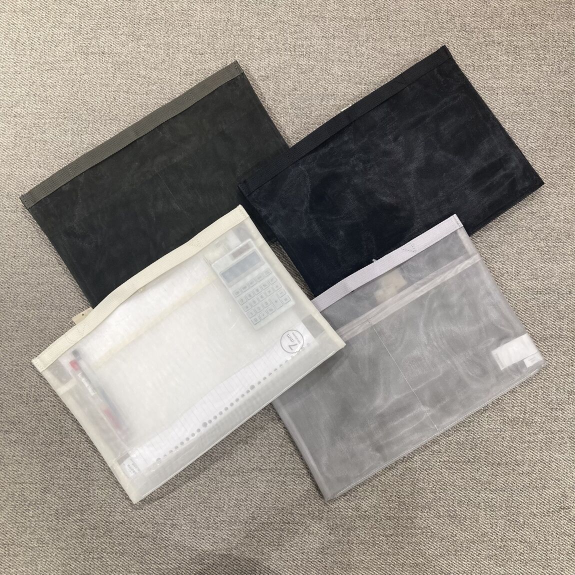 ナイロンメッシュバッグインバッグ A4サイズ用の写真