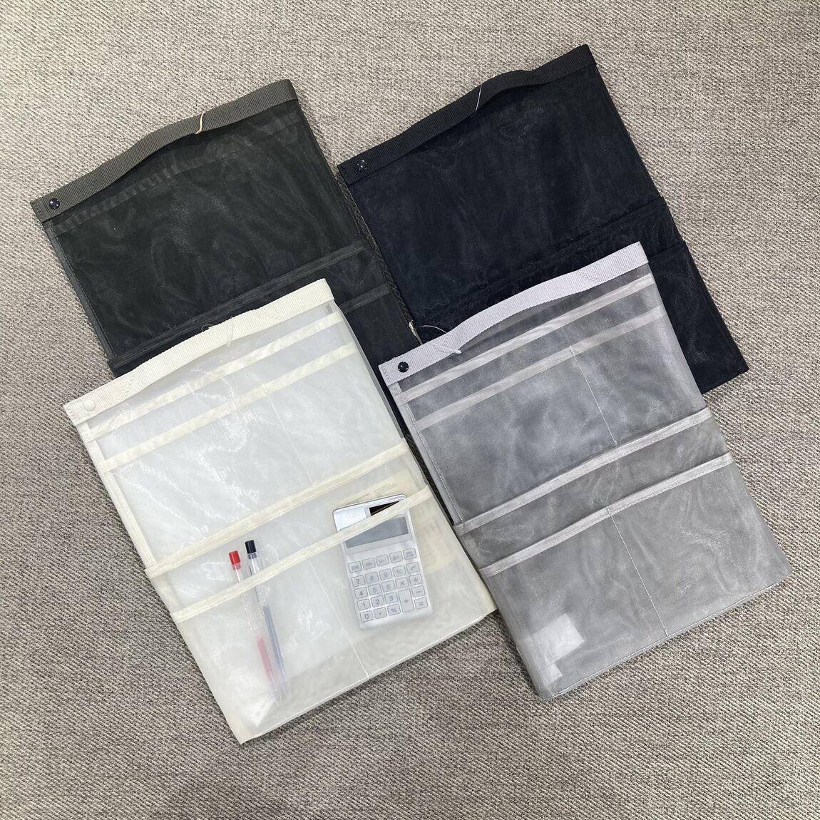 ナイロンメッシュバッグインバッグ A4サイズ用 タテ型の写真