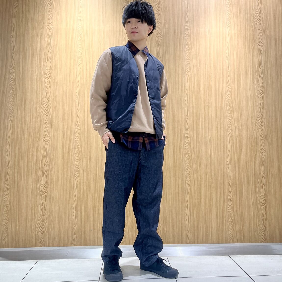 紳士　ダウンベスト