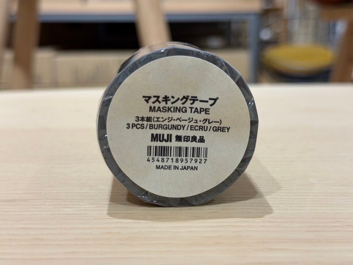 【心斎橋パルコ】マスキングテープ3本組（エンジ・ベージュ・グレー）の_BXq04i