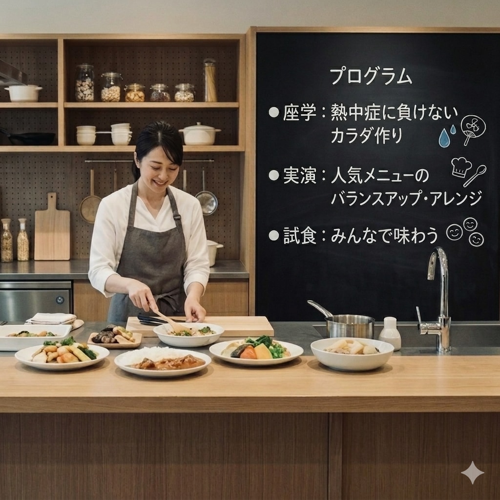 【シエスタハコダテ】「栄養講座＆実演 栄養のプロが教える夏バテしない体づくり講座」開催します