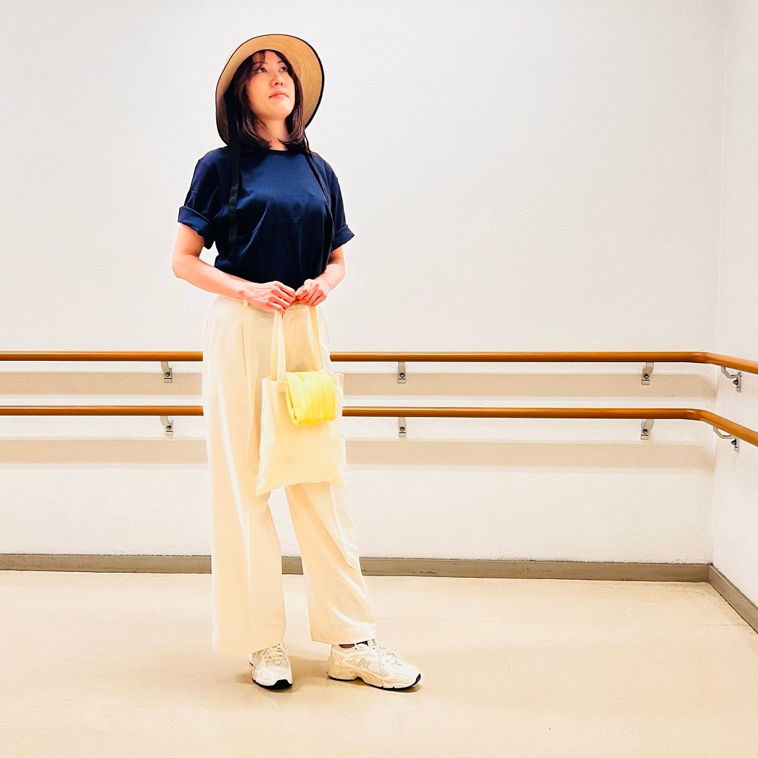 骨格別コーデ　ウェーブ編　クルーネックワイドTシャツ