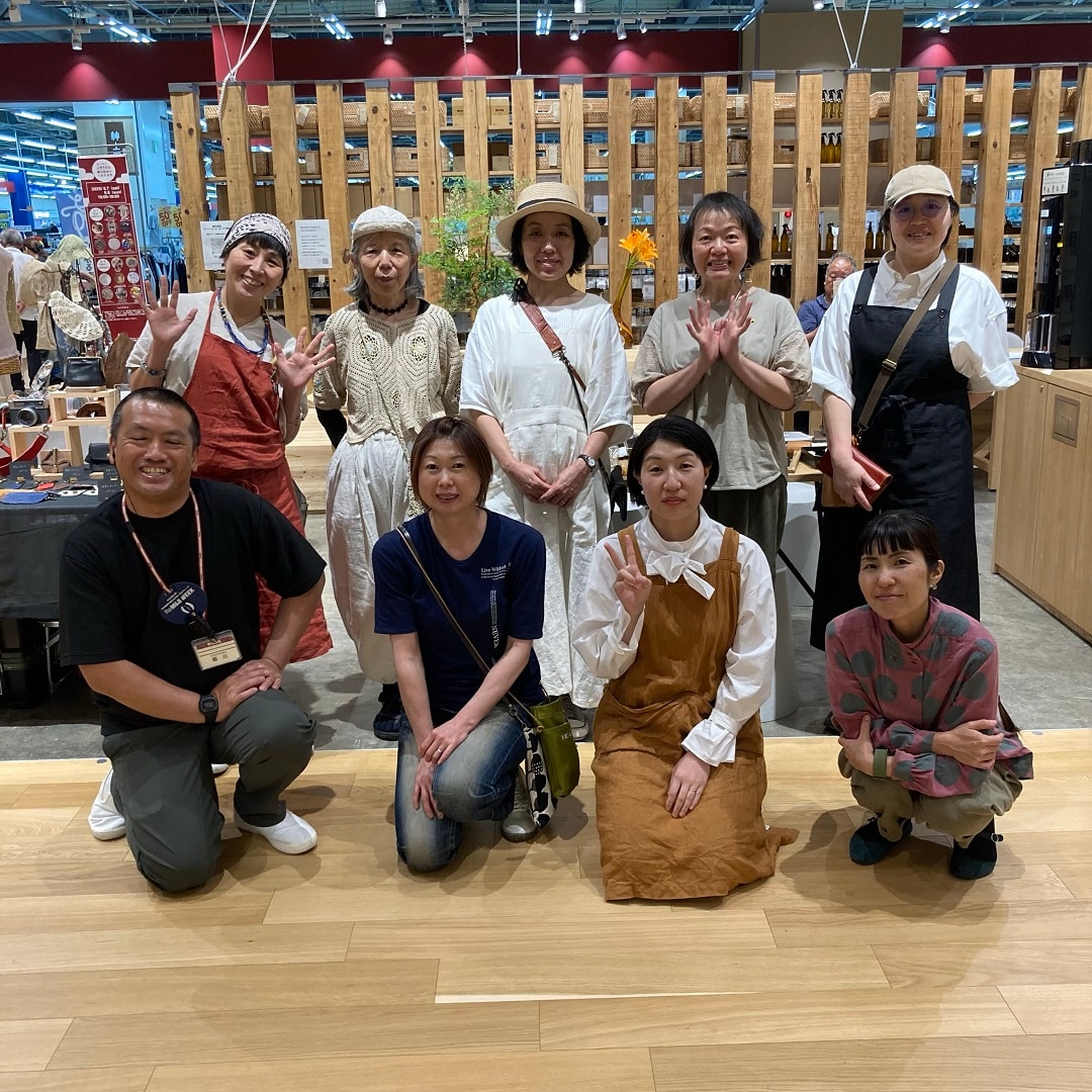 つながる市　１日目　出店者さんと