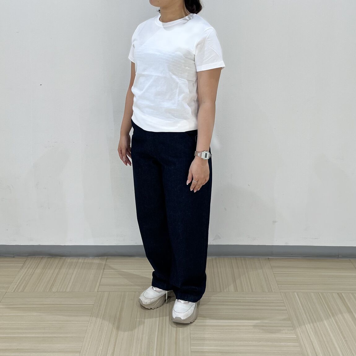 天竺編みクルーネック半袖Tシャツ