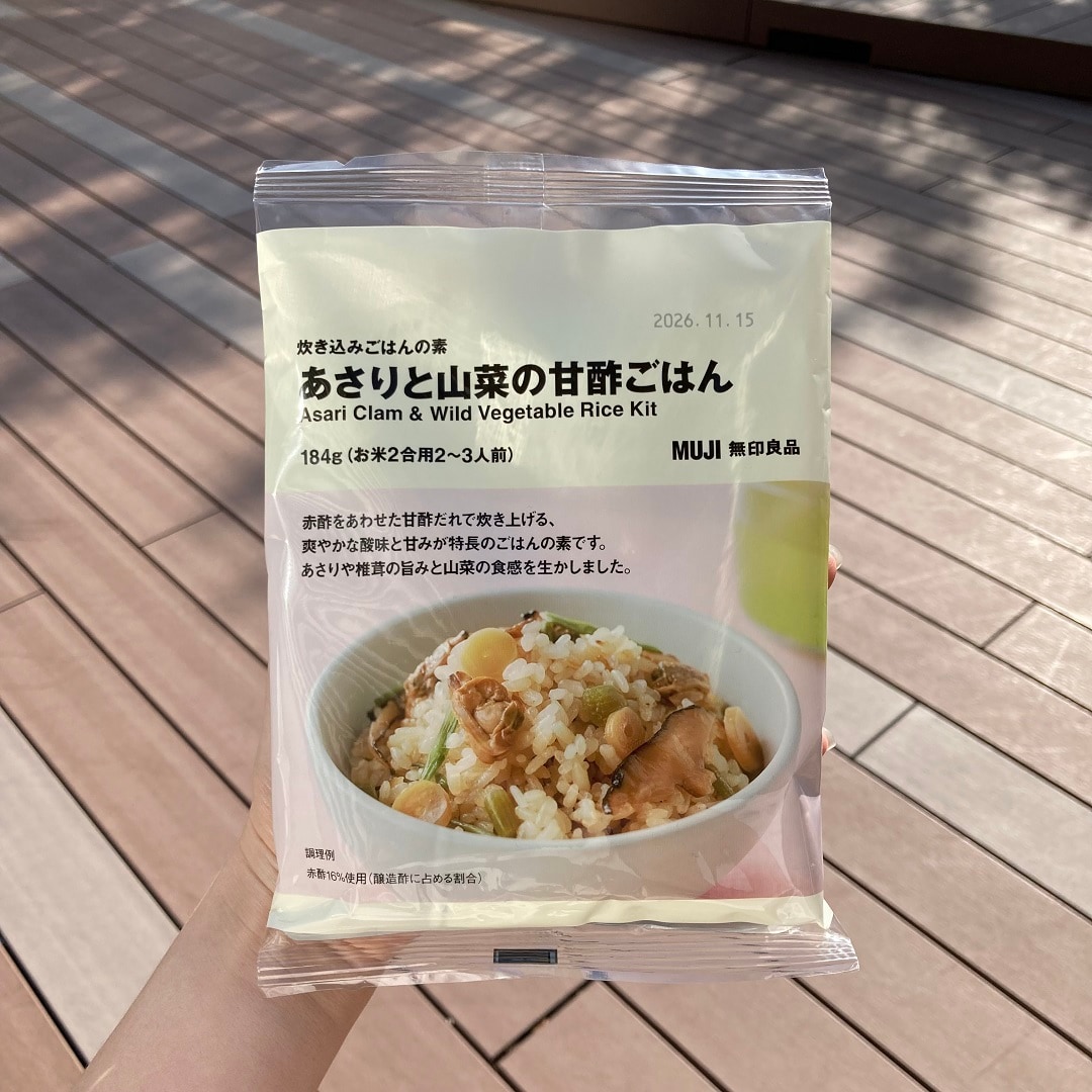 あさりと山菜の甘酢ごはん