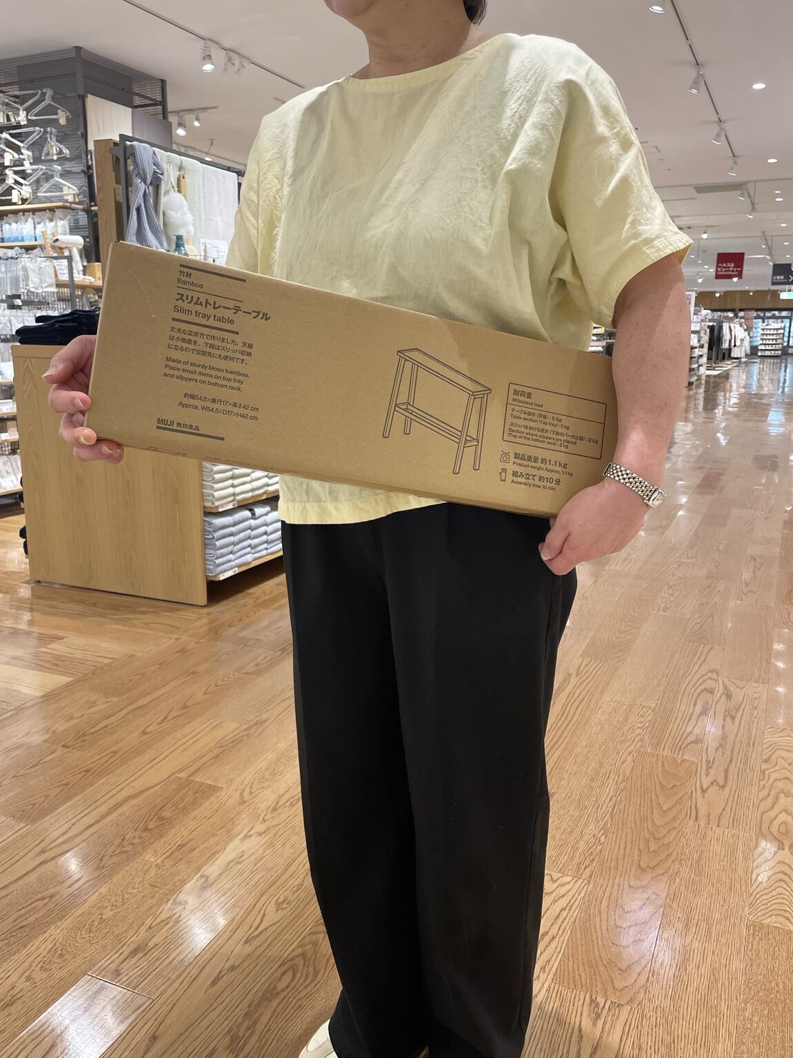【イーストモール大仙】再入荷しています/竹材スリムトレーテーブル_U4Ax00