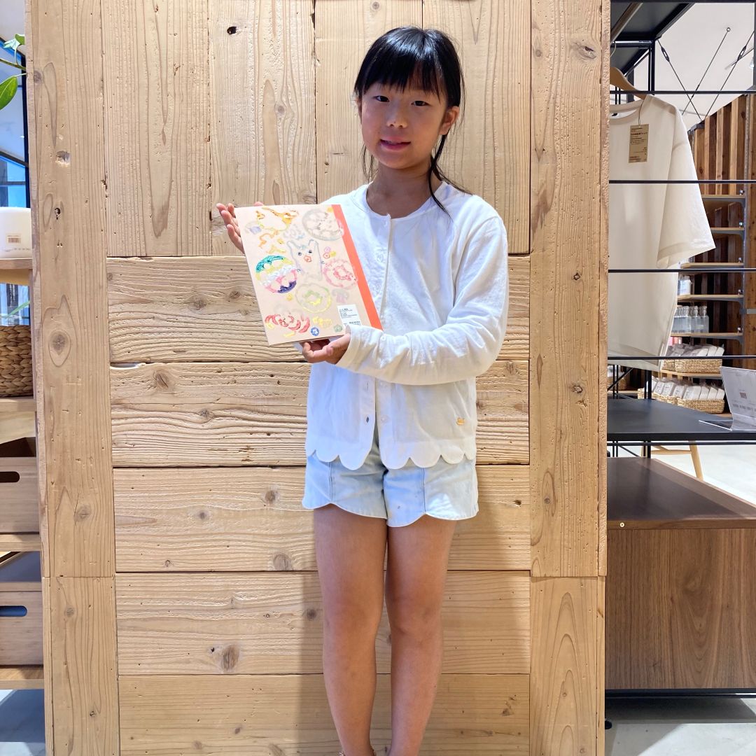 【バロー中小田井】ワークショップレポート　野菜スタンプでオリジナルノートを作ろう_CFk231