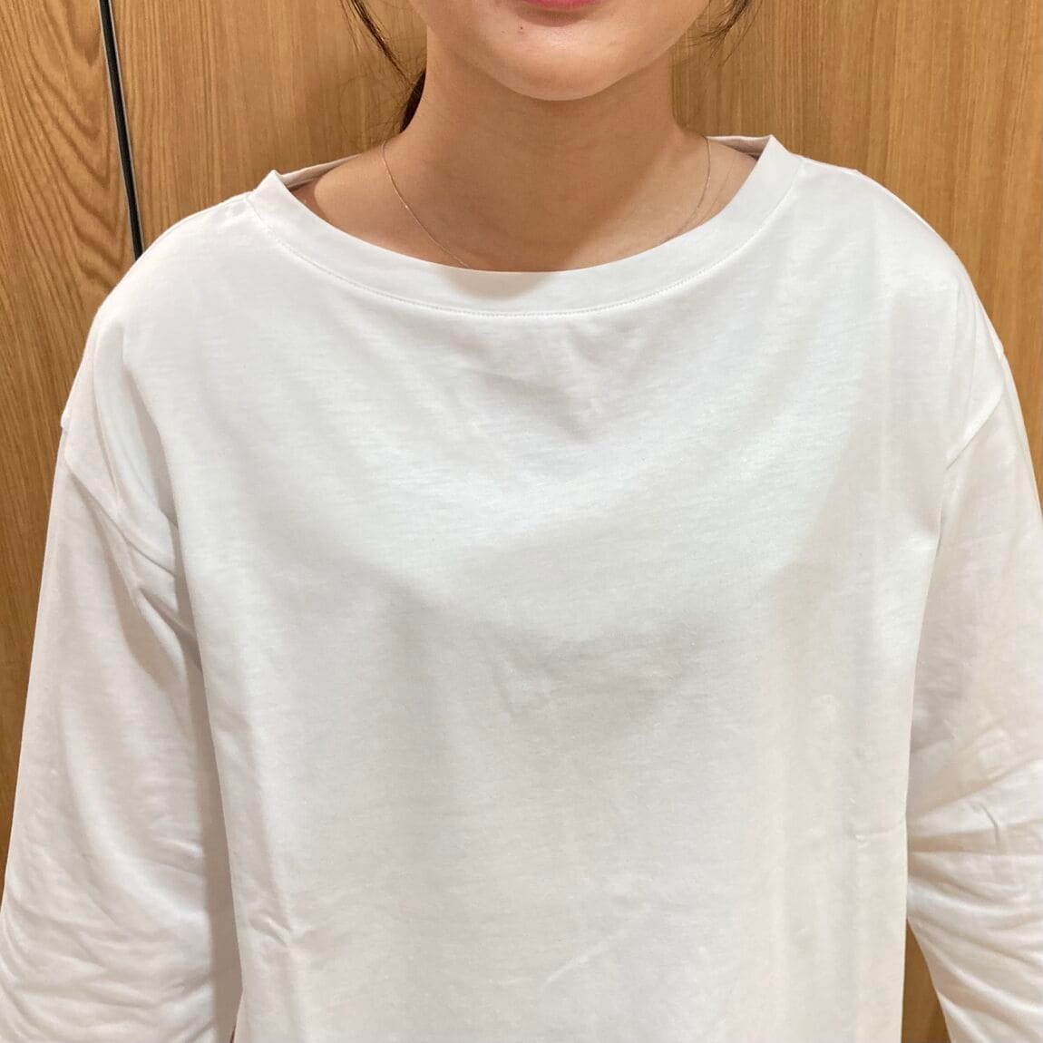 【ルミネ池袋】天竺編みボートネック七分袖Tシャツ_L3Fgzv