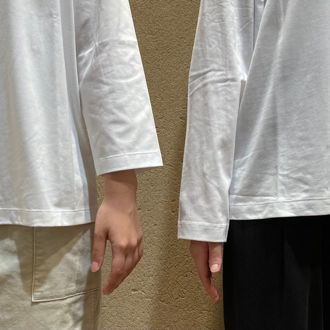 【ルミネ池袋】天竺編みボートネック七分袖Tシャツ_jgiOk0