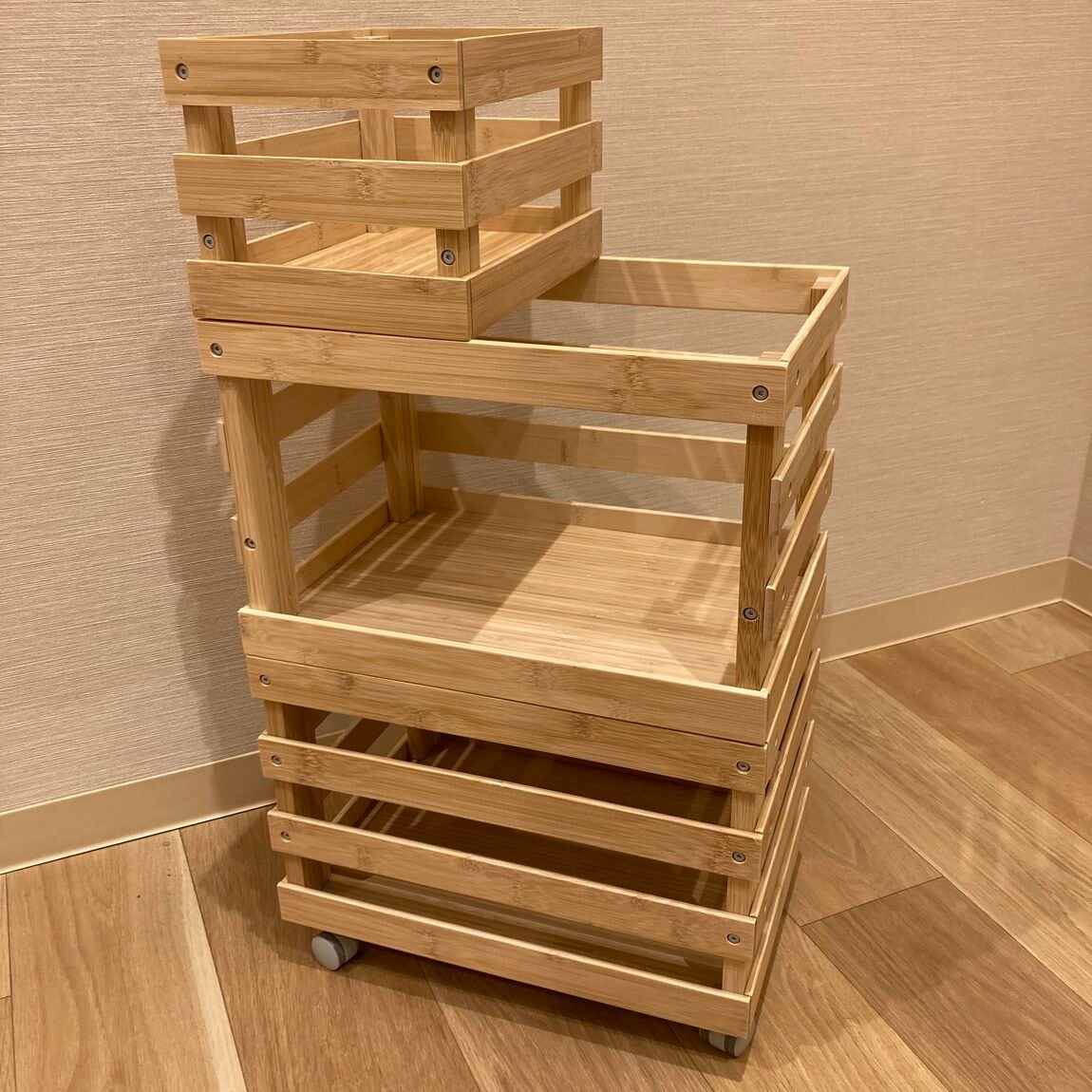 【ららぽーと堺】重ねて使える 竹材すのこボックスのご紹介