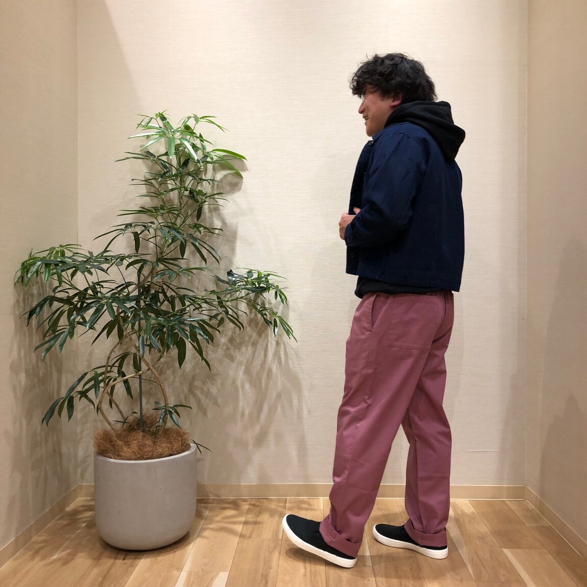 紳士服着用画像