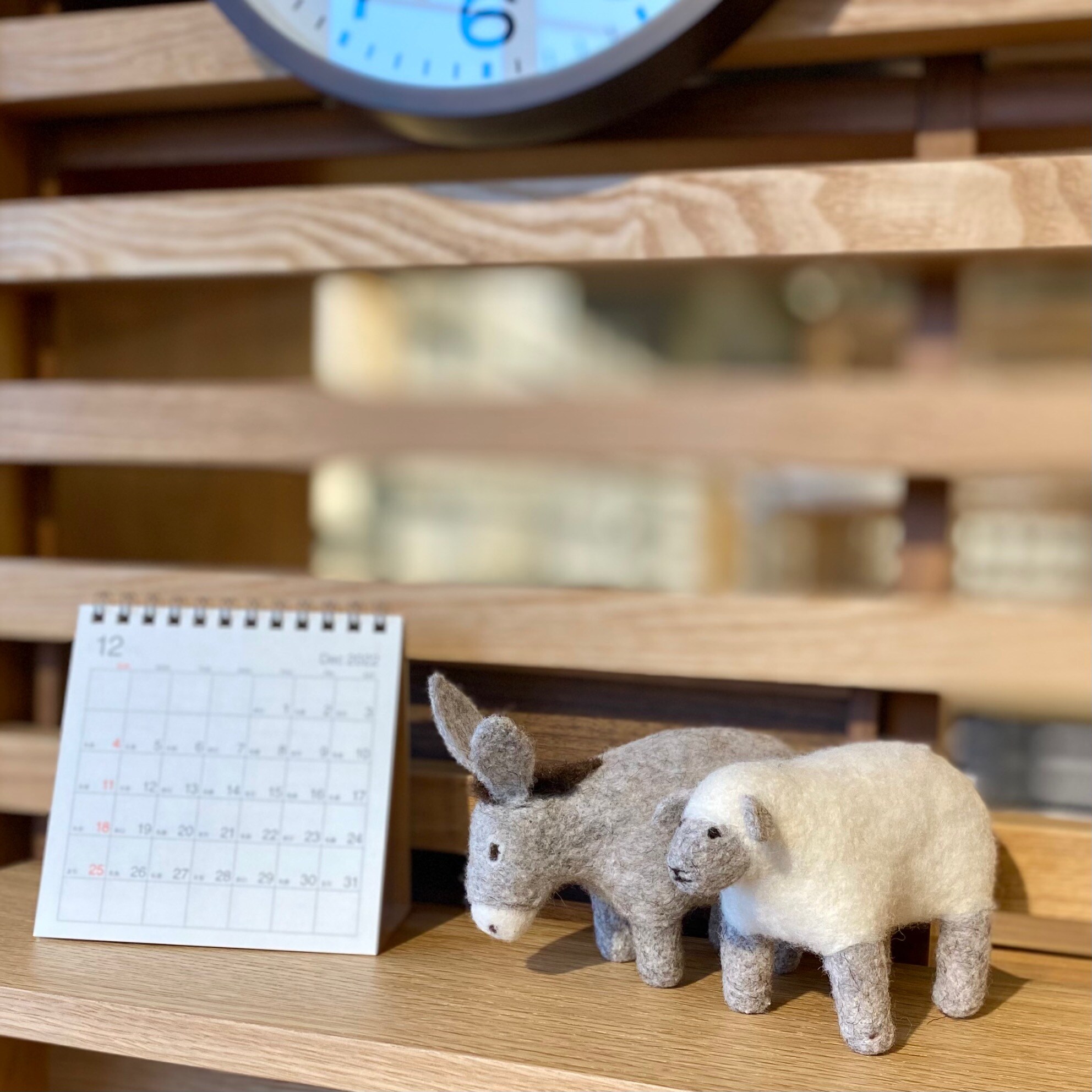 【シエスタハコダテ】Found MUJI ウールフェルトの動物たち
