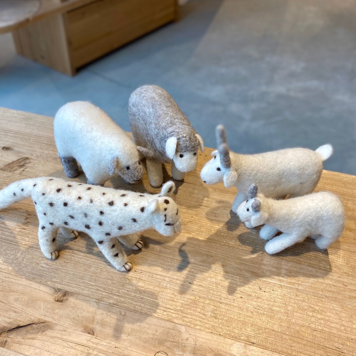 【シエスタハコダテ】Found MUJI ウールフェルトの動物たち