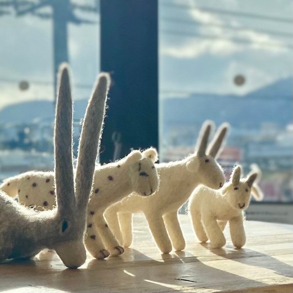 【シエスタハコダテ】Found MUJI ウールフェルトの動物たち