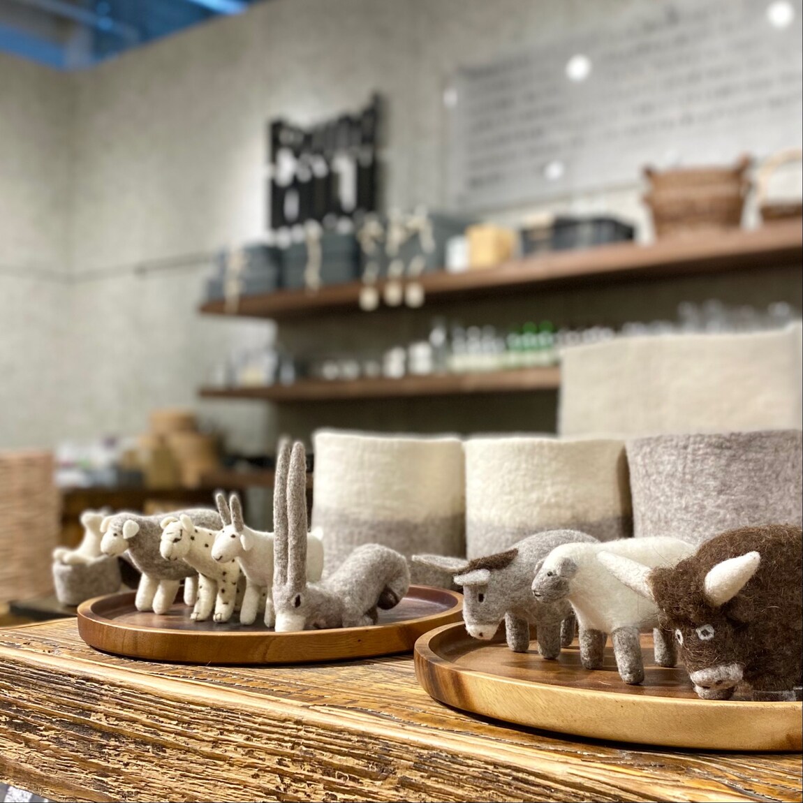 【シエスタハコダテ】Found MUJI ウールフェルトの動物たち
