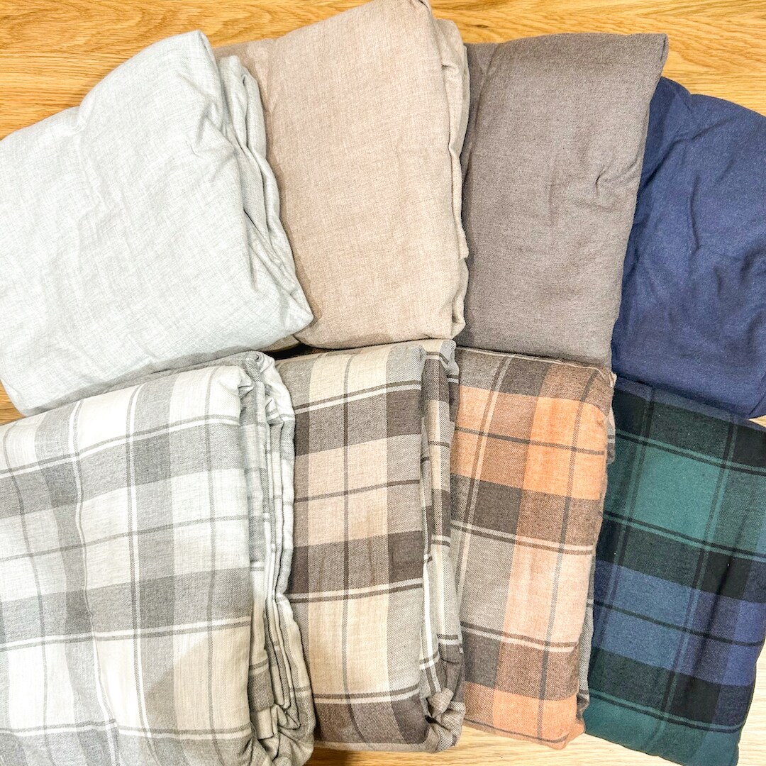 【グランフロント大阪】フランネルであたたかい眠りを。｜綿フランネル寝装カバー｜無印良品 グランフロント大阪