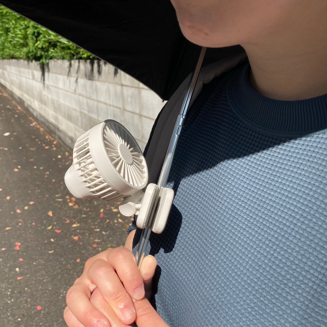 【イオンモール京都五条】はさんで、置いて、風を届ける。｜クリップファン