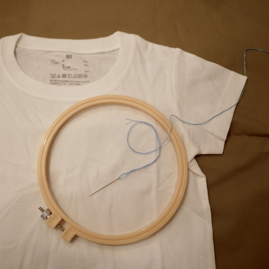刺繍中