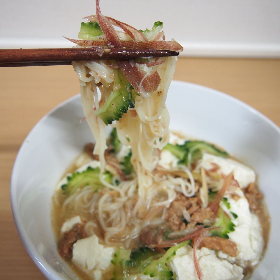 冷や汁ゴーヤーそうめんアレンジ②