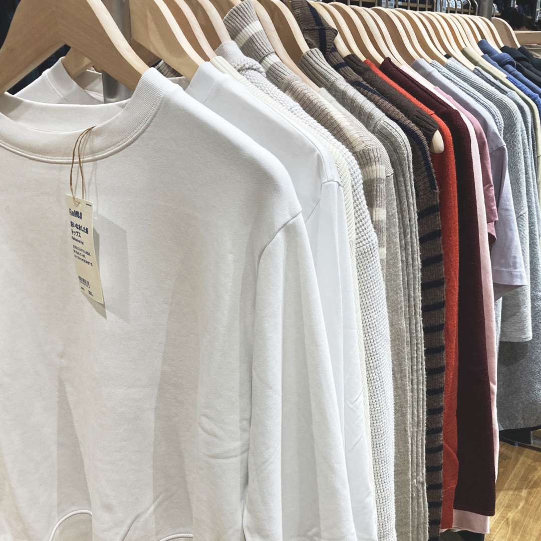 【マルエイガレリア】染め直して生まれ変わった服、ReMUJIのお取り扱いが始まりました。