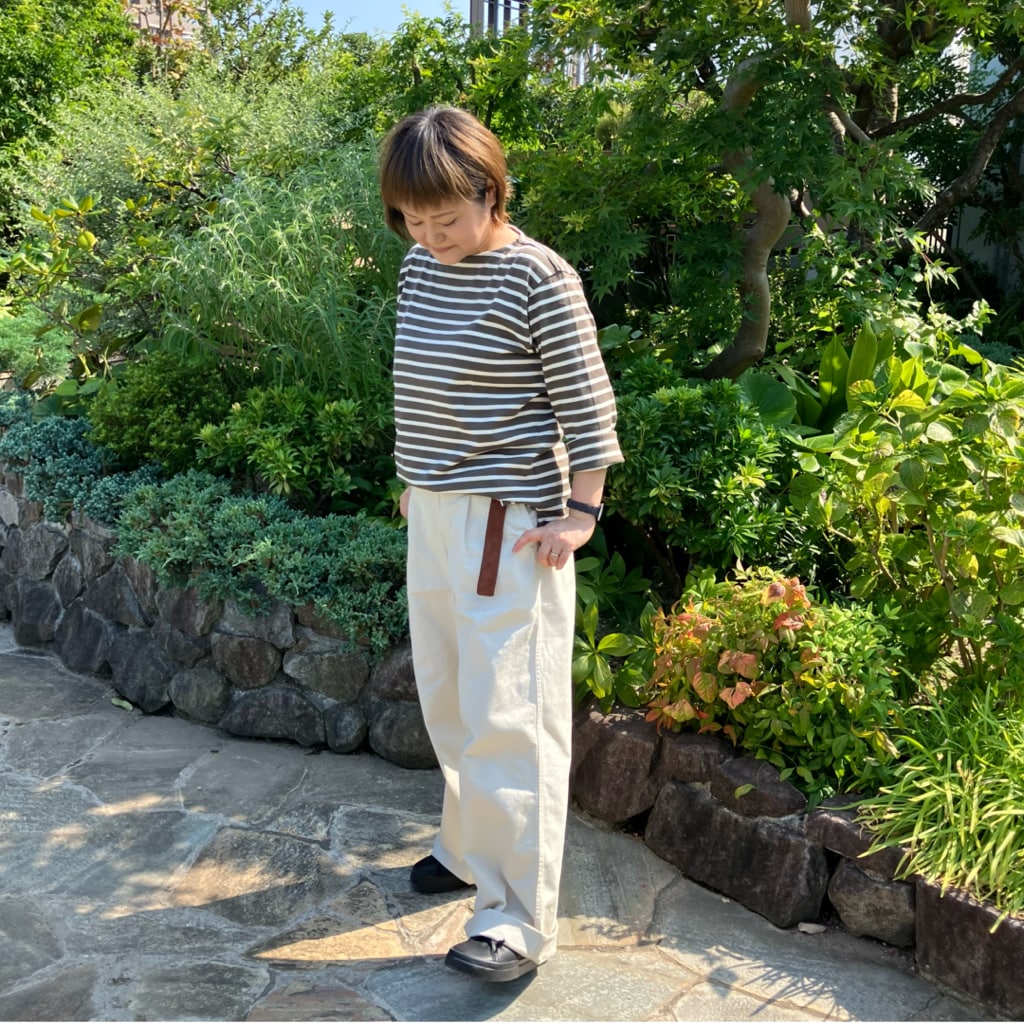 太番手ボーダーTシャツ