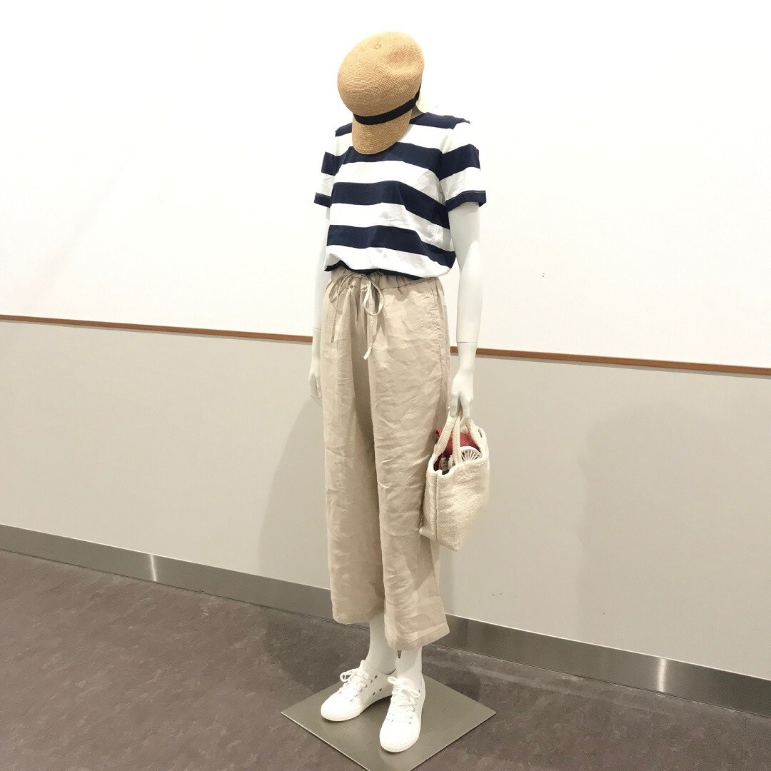 【ザ・モール仙台長町】婦人ボーダー柄Tシャツのコーディネート