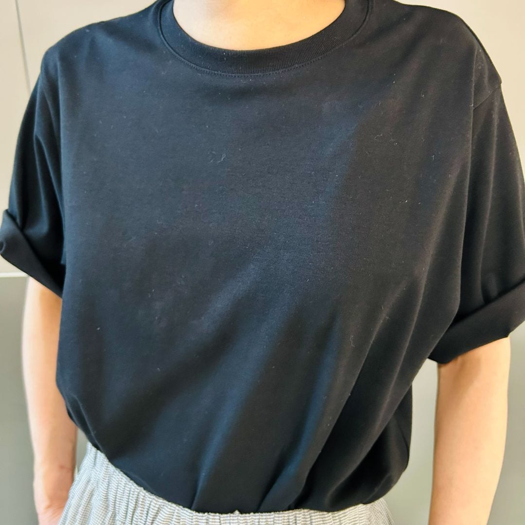 涼感UVカットクルーネックワイド半袖Tシャツ