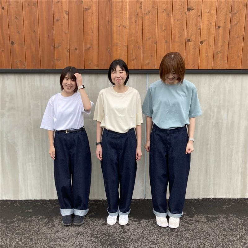 婦人　涼感UVカットクルーネックワイド半袖Tシャツ
