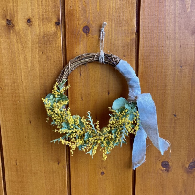 ミモザのリース