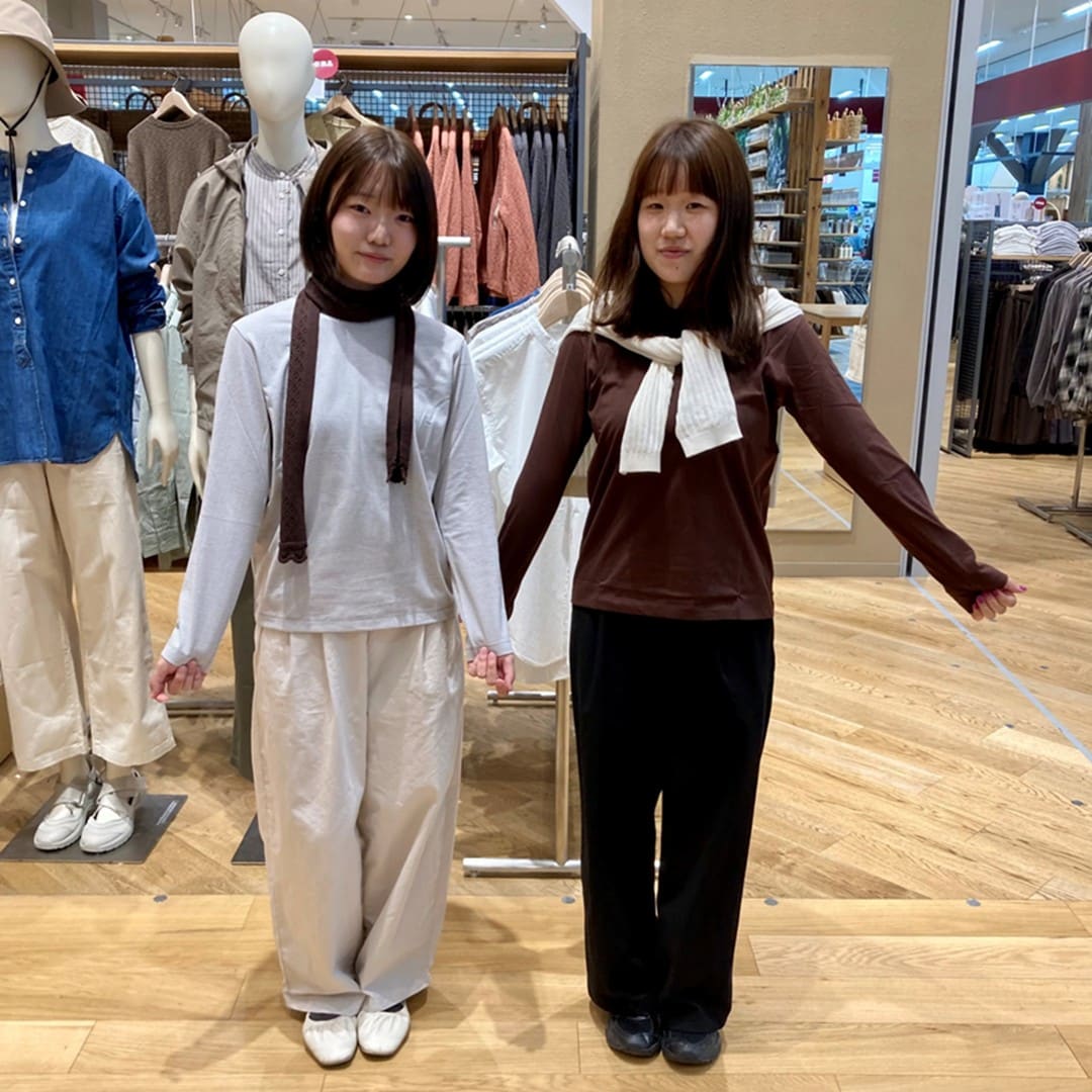 天竺編みクルーネック長袖Tシャツ_NLmM6R
