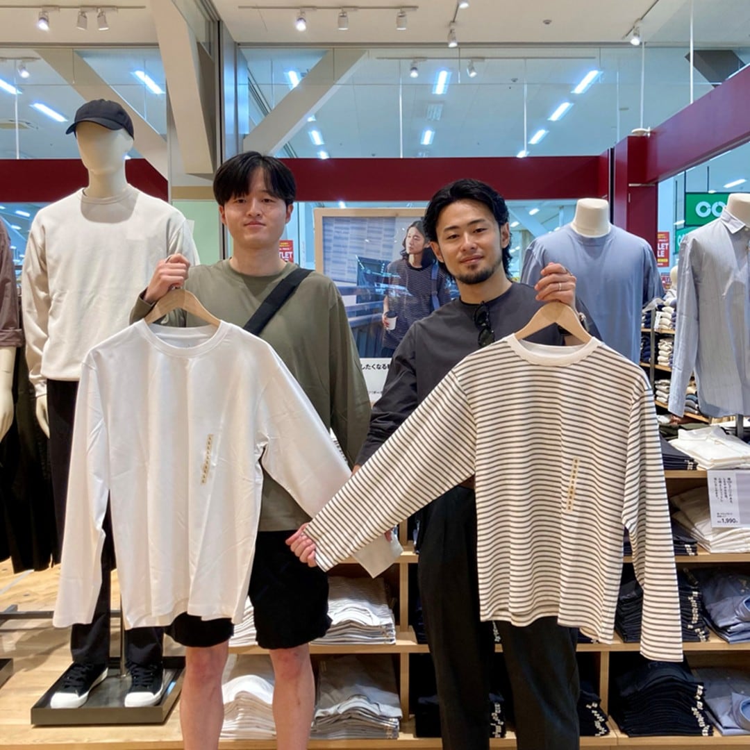 天竺編みクルーネック長袖Tシャツ_0Gf88k