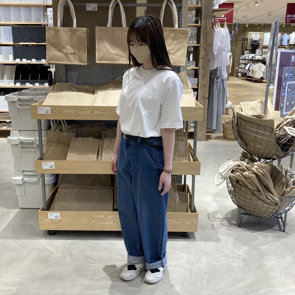 涼感ＵＶカットクルーネックワイド半袖Ｔシャツ　全身