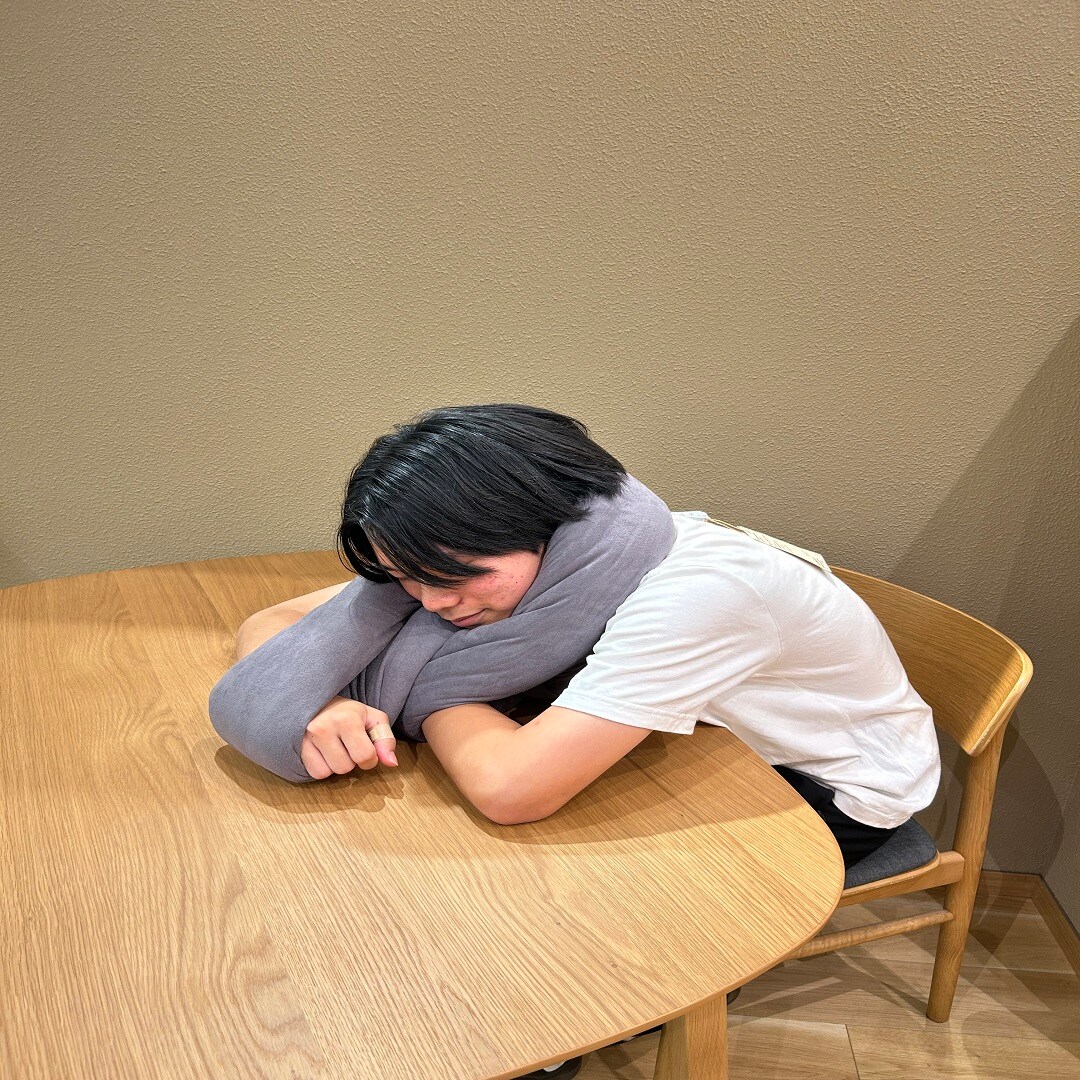 ループクッションを使用している人