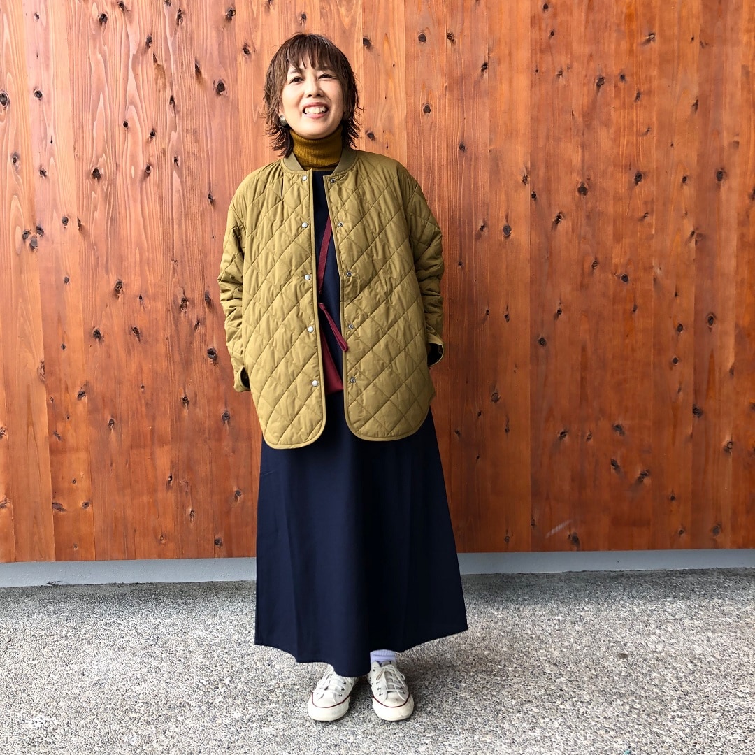 洗える中わたキルティングジャケット
