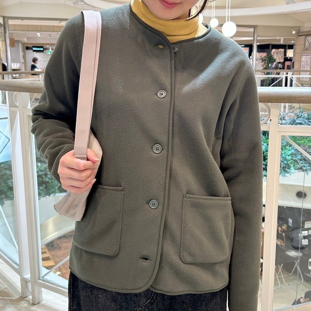 フリースカーディガン