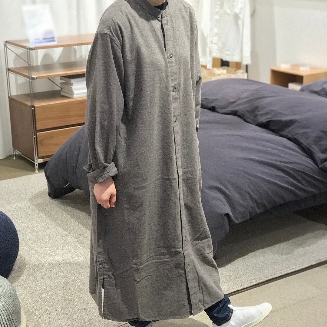 【ザ・モール仙台長町】フランネルロング丈シャツ