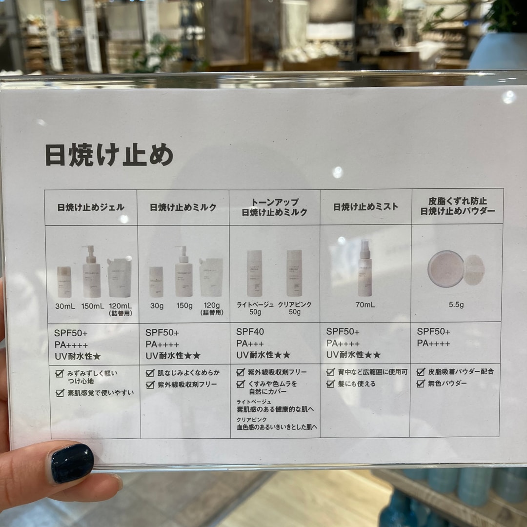 日焼け止め