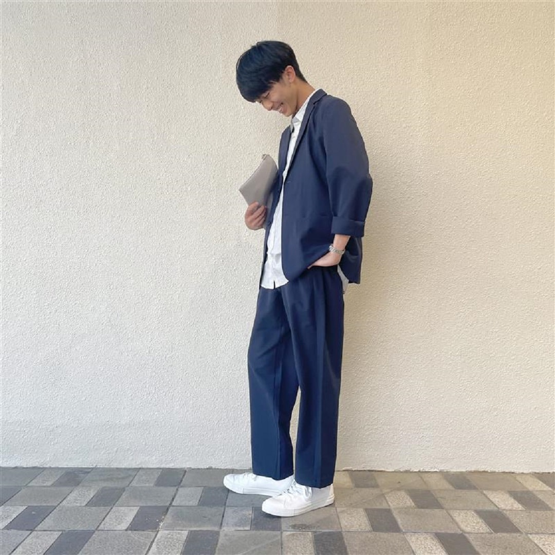 全身横向き
