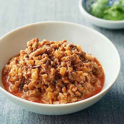 ごはんにかける　冷やしごま豆乳担々スープ
