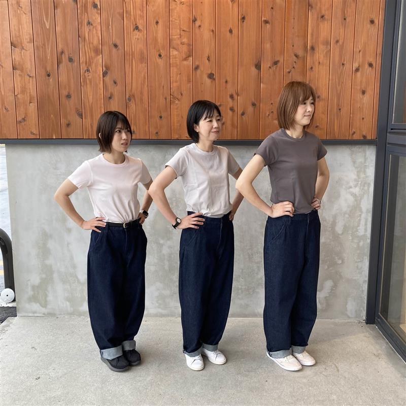 婦人　涼感汗じみしにくいクルーネック半袖Ｔシャツ②.