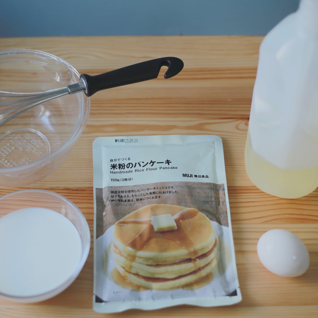【シァル鶴見】米粉のパンケーキ材料