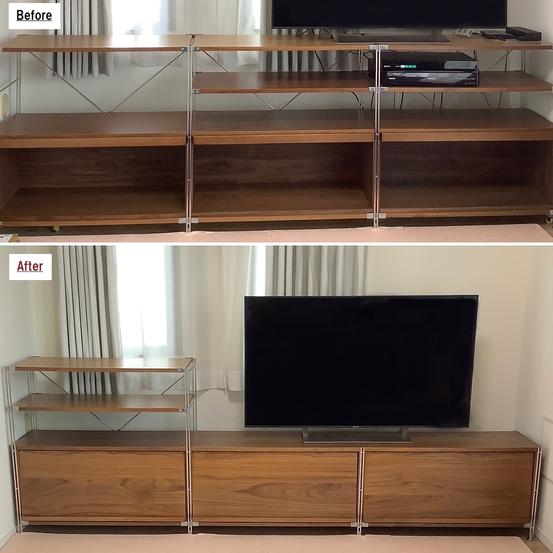 無印良品 ユニットシェルフ テレビ台