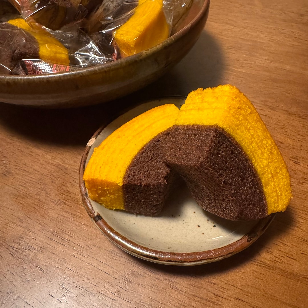 かぼちゃとチョコのカットバウム　画像