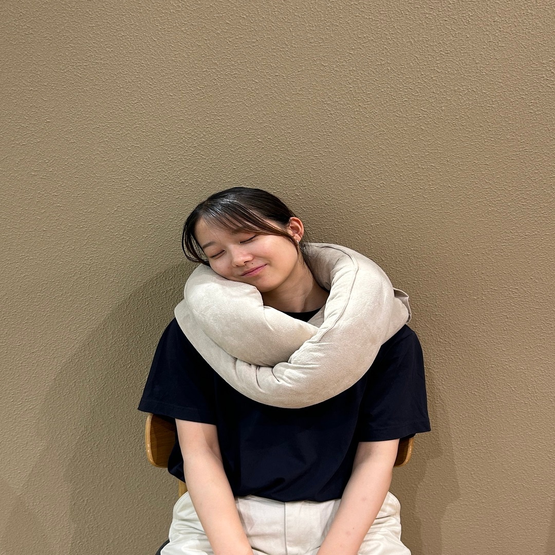 ループクッションを使用している人