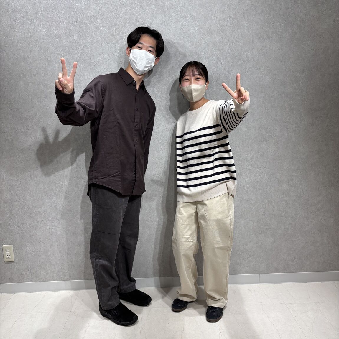 紳士　婦人　正面